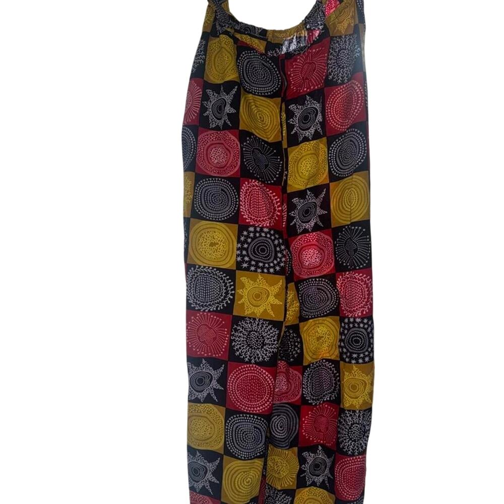 Multi colored authentic from ghana jumpsuit